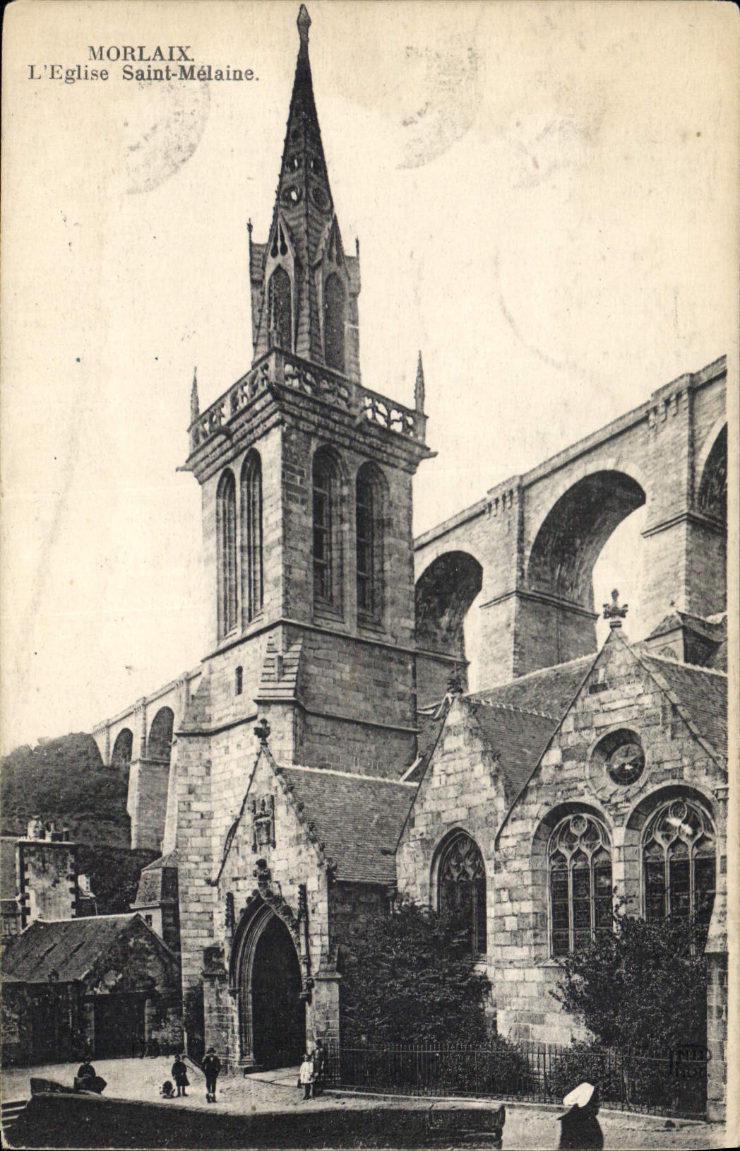 CPA Morlaix L'Eglise St Melaine 
