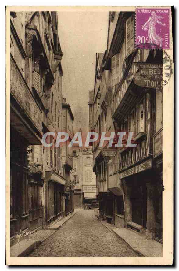 CPA Bretagne Morlaix Finistere Vieille Rue 