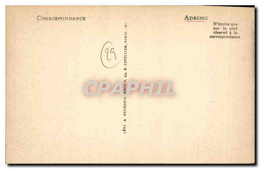 CPA Morlaix La Place Thiers et le Viaduc  — Rückseite