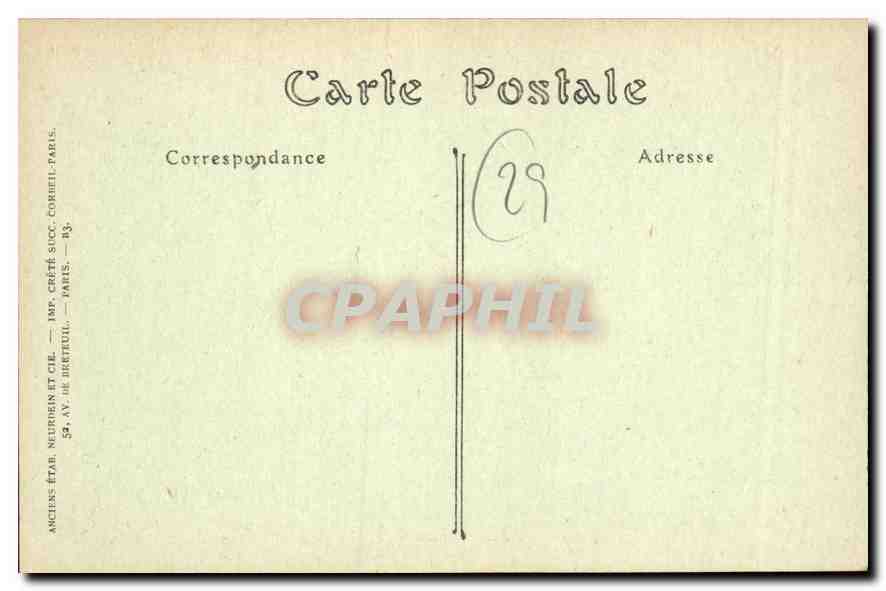 CPA Rade de Morlaix Le Chateau du Taureau  — Rückseite