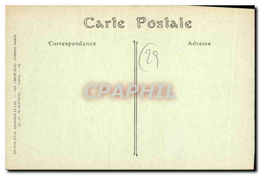 CPA Morlaix Couvent de St Francois Geburien et la Salette  — Rückseite