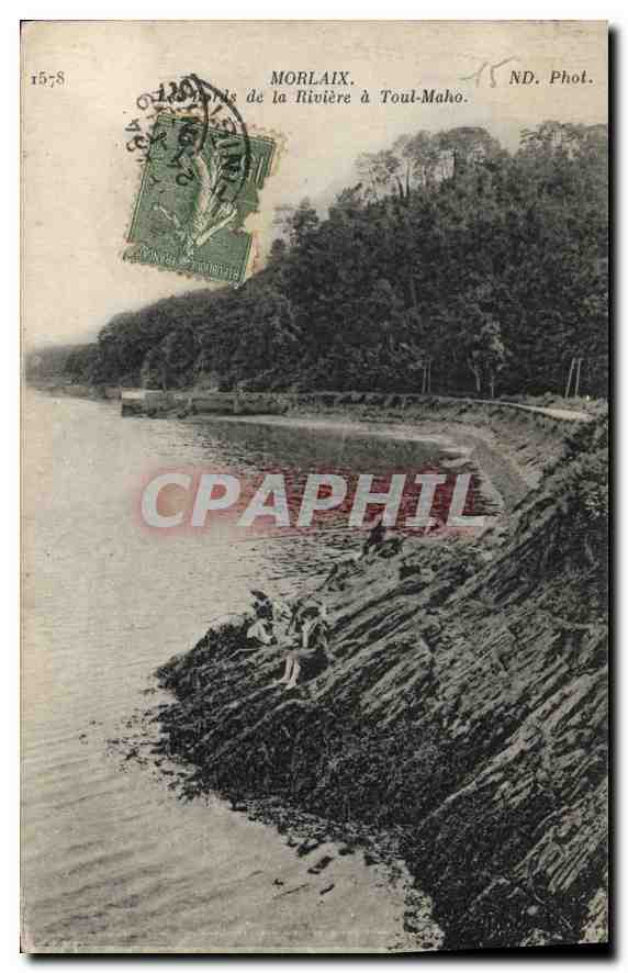 CPA Morlaix Les bords de la Riviere a Toul Maho 