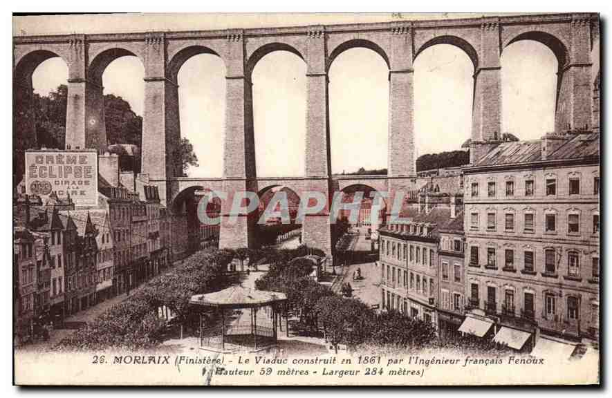 CPA Morlaix Finistere Le Viaduc 