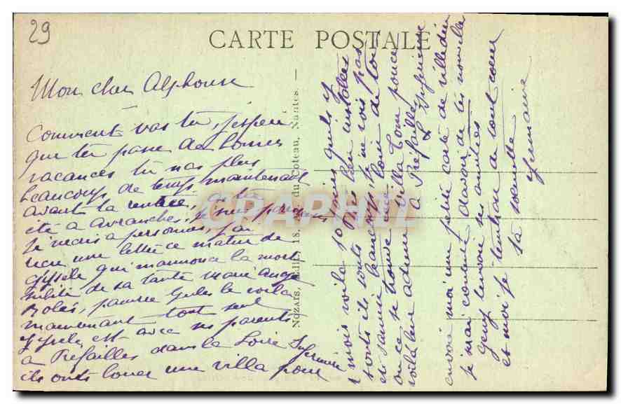 CPA Morlaix Finistere Le Viaduc  — Rückseite