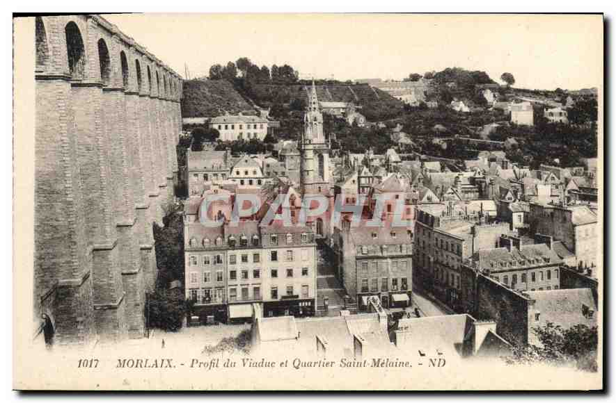 CPA Morlaix Prodil du Viadue et Quartier Saint Melaine 