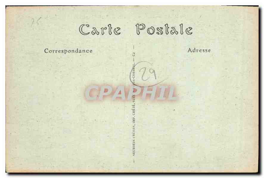 CPA Morlaix Vielles Maisons le Pont l'Aiguillon et la Tour d'Argent  — Rückseite