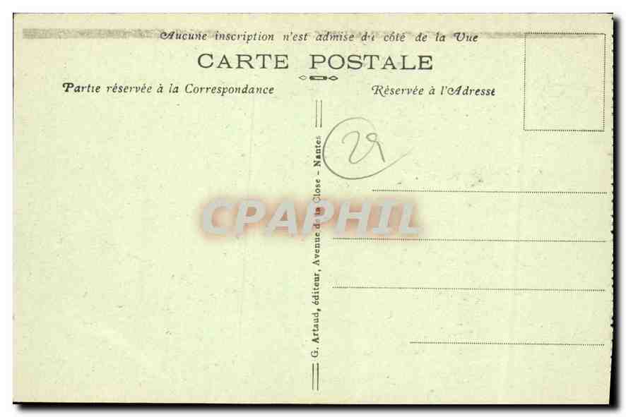 CPA Le Quai Treguier le fond du Bassin et le Viaduc Morlaix — Rückseite