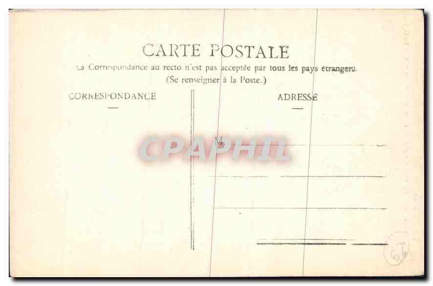 CPA Morlaix Interieur de l'Escalier de la Grande Rue  — Rückseite