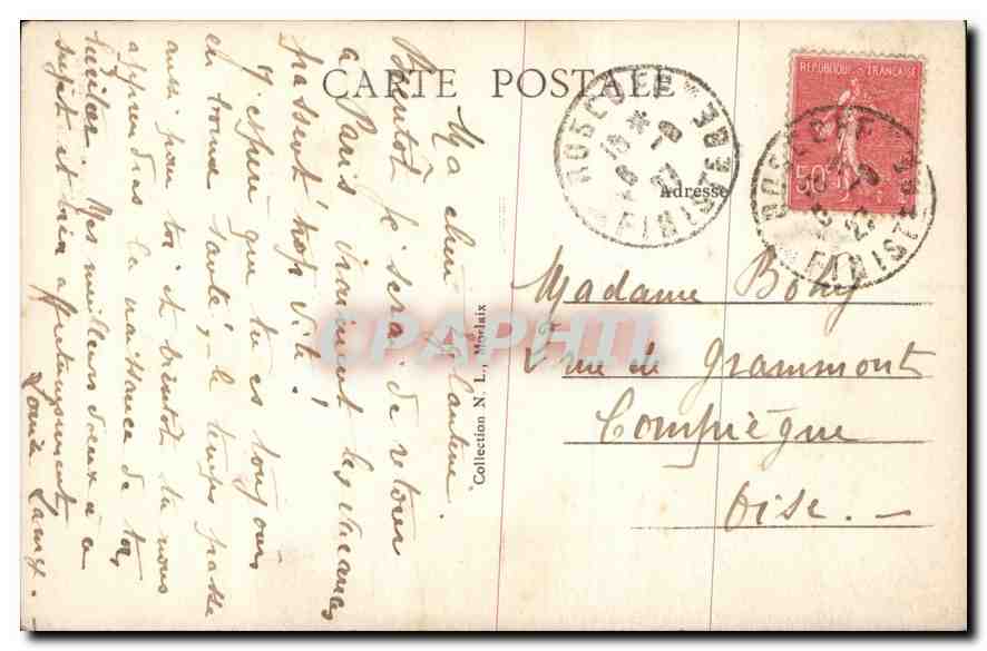 CPA Morlaix Finistere Maison de la Reine Anne  — Rückseite