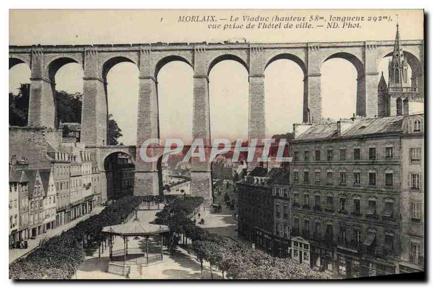 CPA Morlaix Le Viaduc Hauteur 