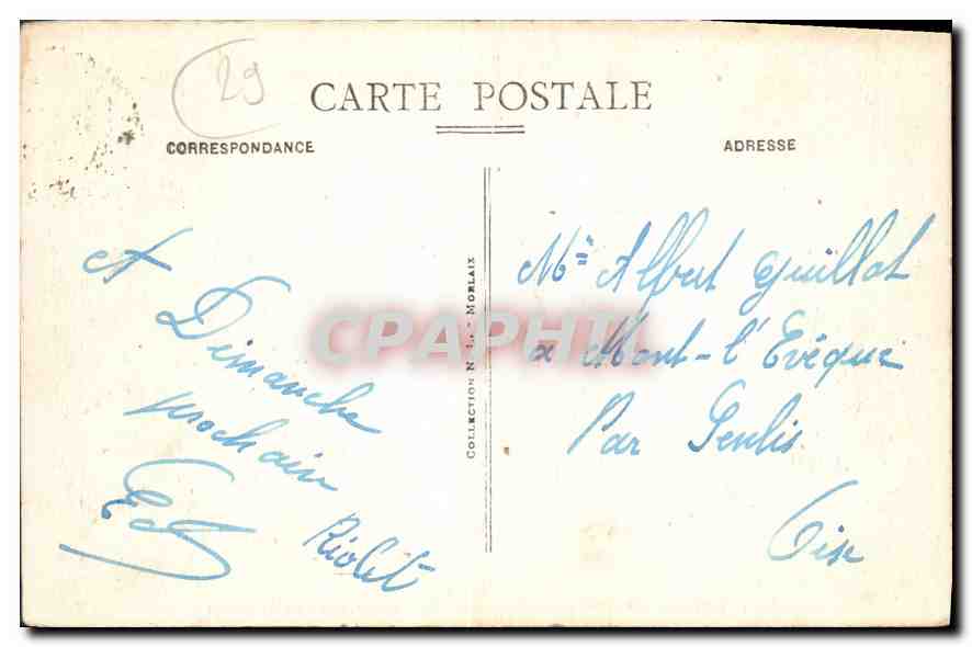CPA Morlaix Finistere Le Viaduc  — Rückseite