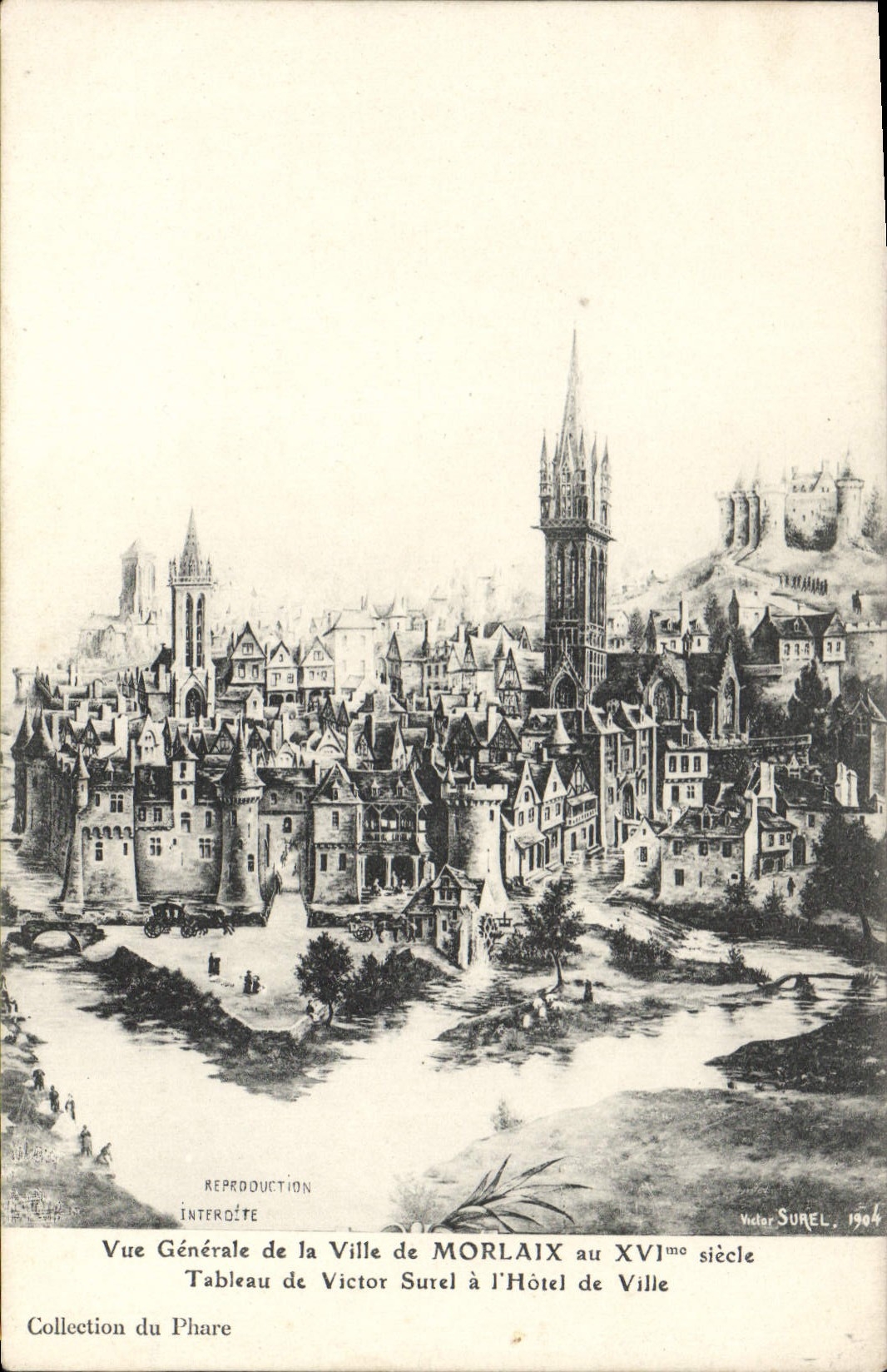 CPA Morlaix Vue Generale de la Ville de Morlaix 