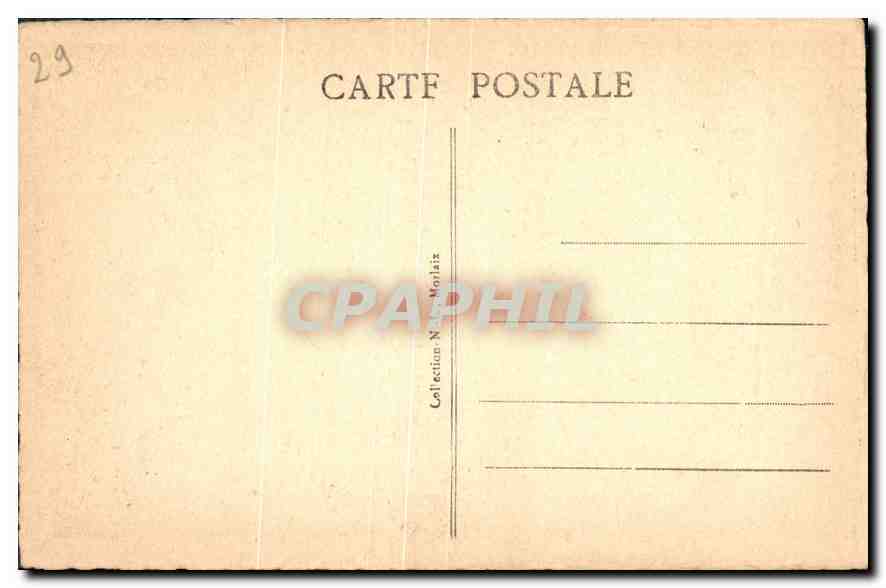 CPA Morlaix Finistere La Place des Halles et le Viaduc  — Rückseite
