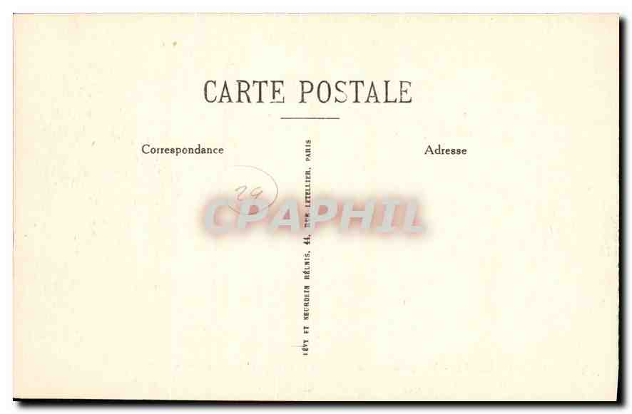 CPA Morlaix Vue prise dur le Viaduc le Bassin et la Caserne  — Rückseite