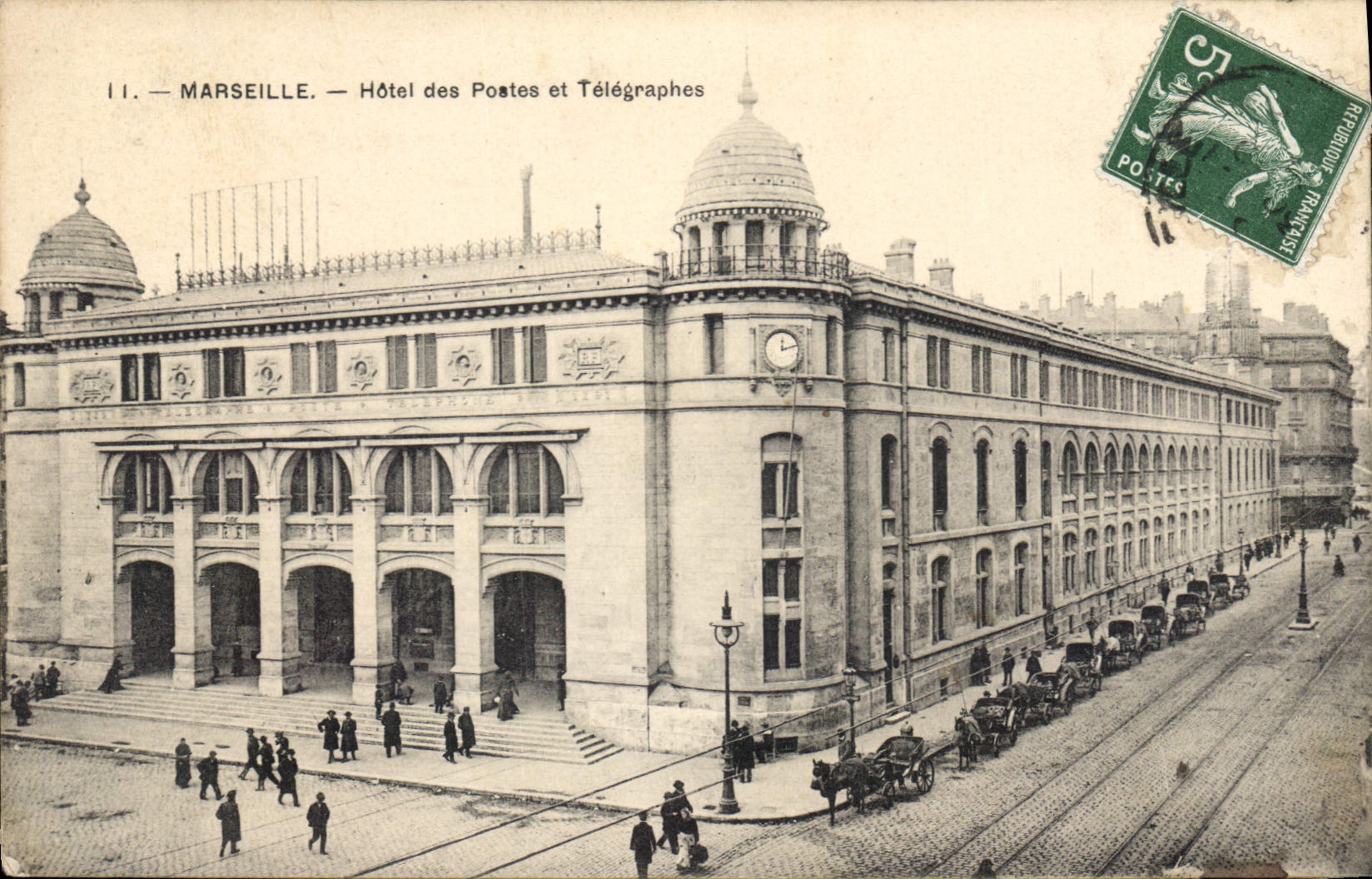 CPA Marseille Hotel des Postes et Telegraphes 