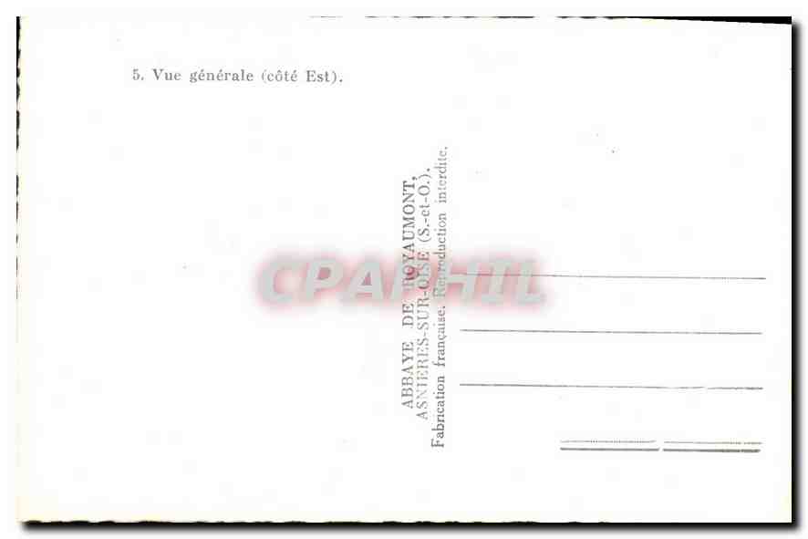 CPA Asnieres sur Oise S et O Vue generale Cote Est  — Back