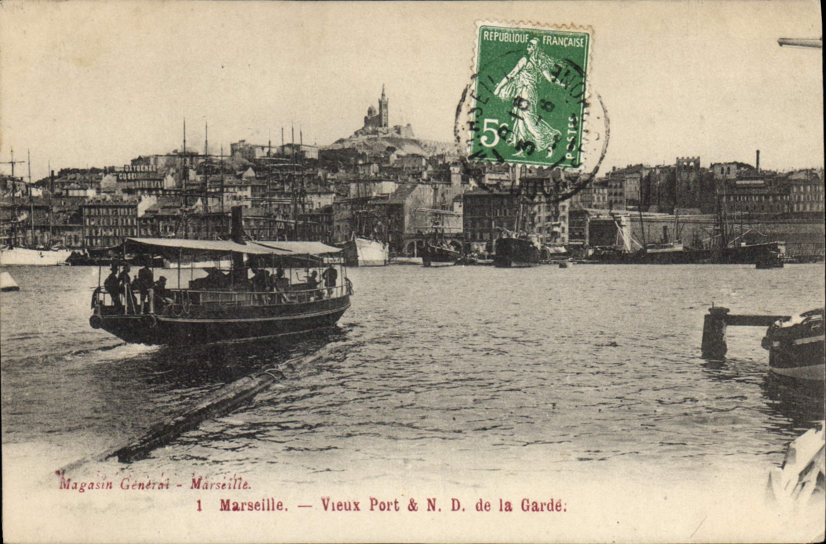 Marseille — Vieux Port & N.D. de la Garde — Magasin Général