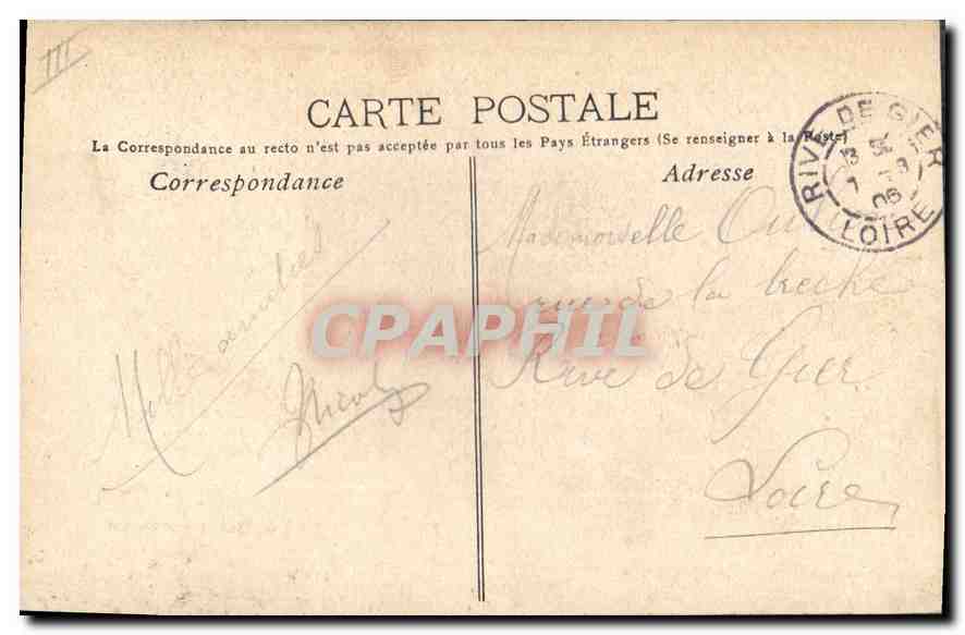 CPA Marseille Le Vieux Port et Notre Dame  — Verso