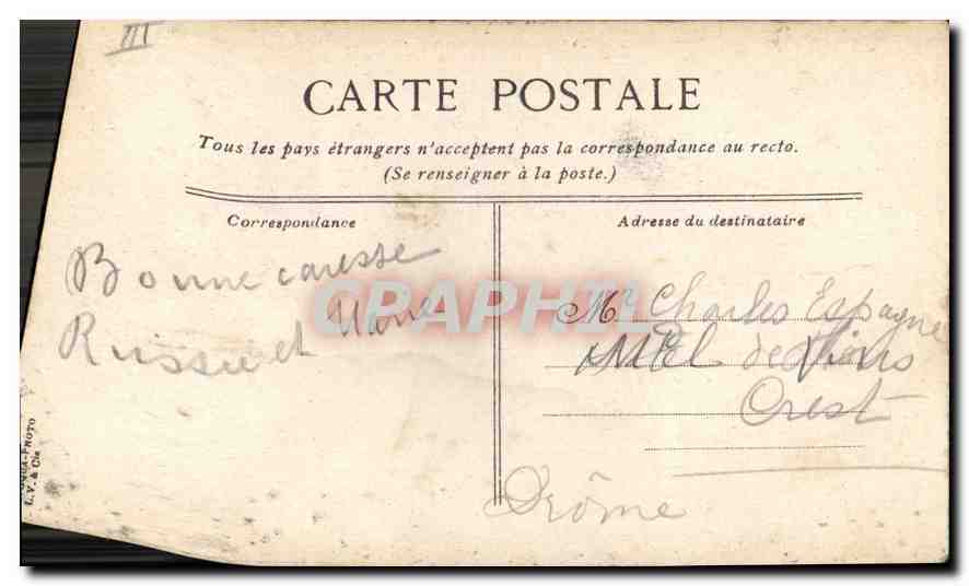 Port de Rome — vue du port avec navires — éditeur L.C.V. & Cie — Verso