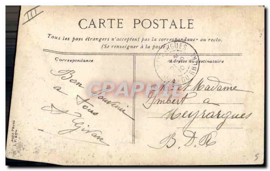 Marseille. Le service du "Passage" dans le Vieux Port — éditeur L.V. & Cie, n° 57 — Reverso