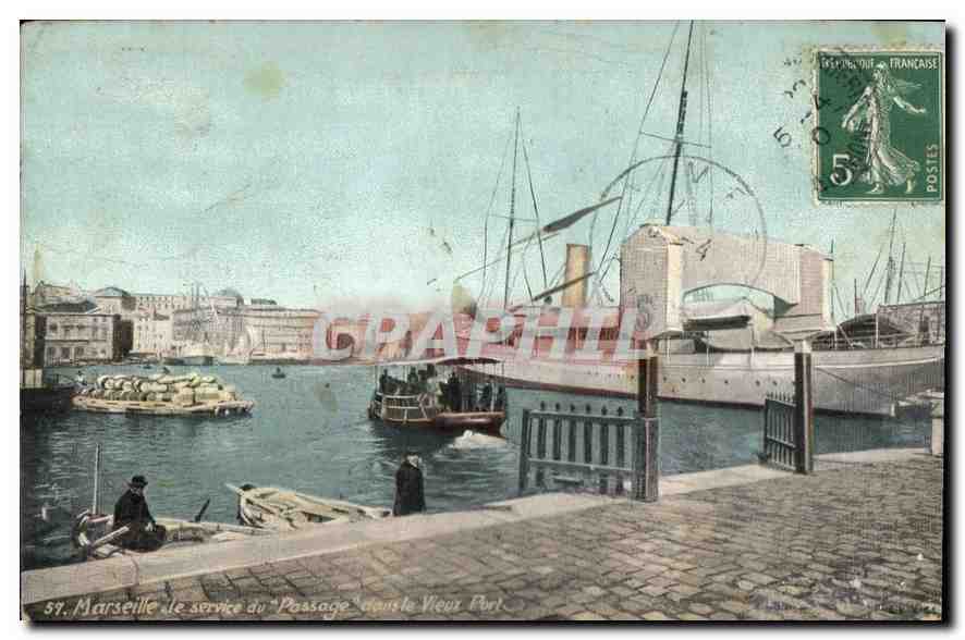 Marseille, le service du "Passage" au Vieux Port — Graphiphil, n°57