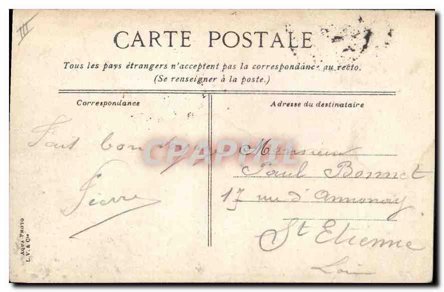 Port de Toulon — Vue du port avec bateaux — éditeur L.V. & Cie — Verso