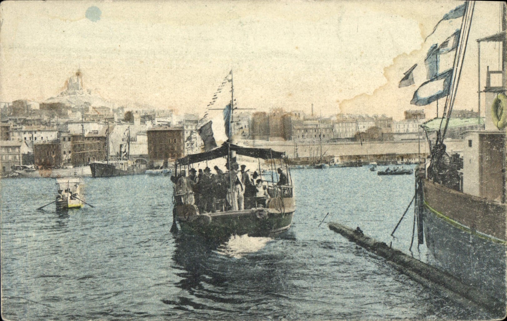 Marseille - Le Vieux Port — Traversée du Bâteau Mouché — Phototype Marceliane J.G.L.R.