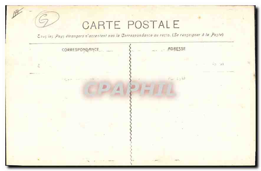 CPA Marseille Les Picrres Plates  — Verso