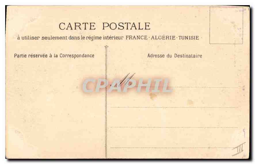 CPA Marseille Les Pierres Plates et le Phare Sainte Marie  — Verso