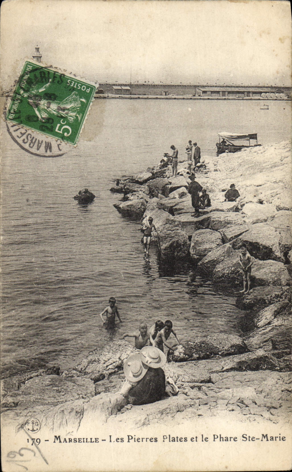 Marseille — Les Pierres Plates et le Phare Ste-Marie — n°179