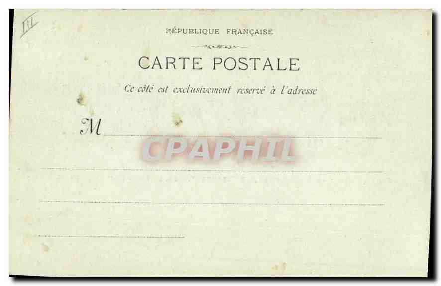 CPA Marseille La Baignade aux Pierres Plates Le Fort Saint Jean  — Verso
