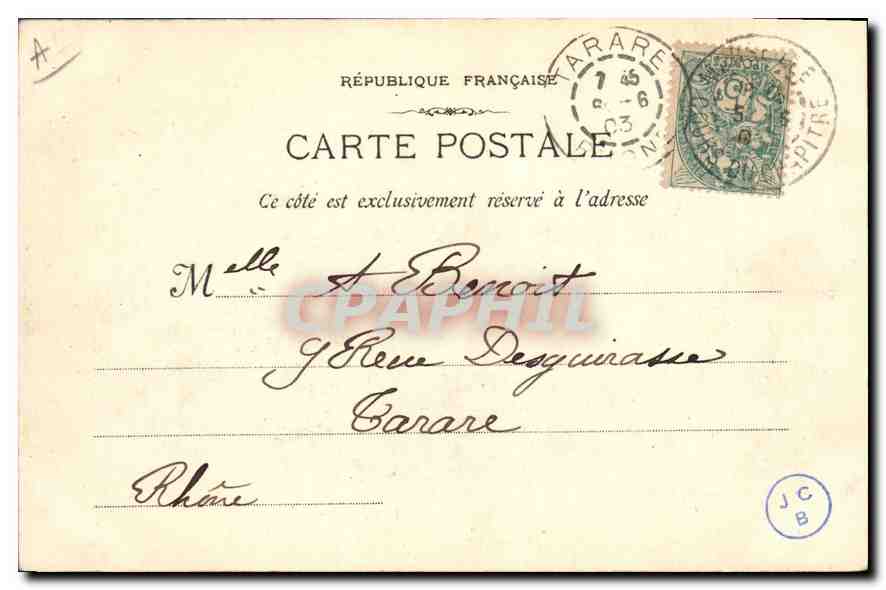 CPA Marseille Sur la Jetee  — Verso