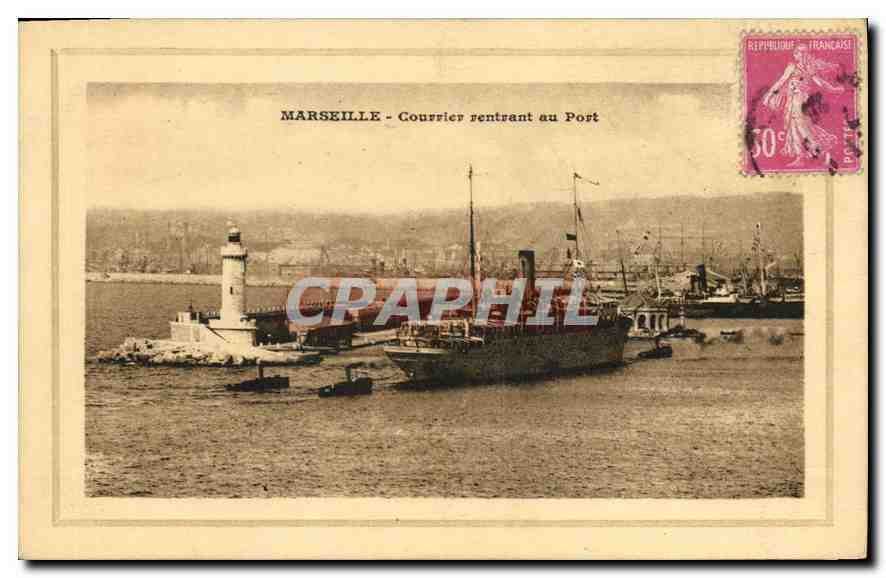 Marseille - Courrier rentrant au Port — éditeur non visible, n° de série non visible