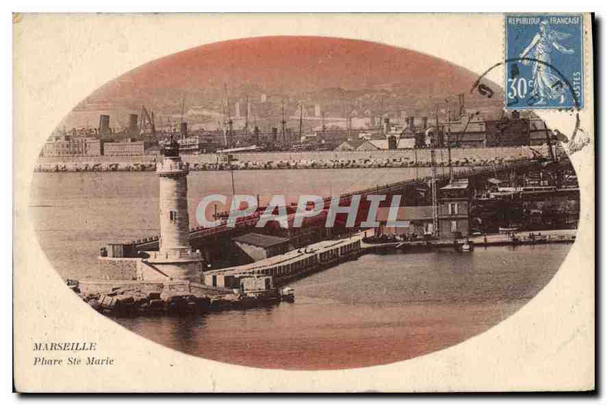 Marseille — Phare Sainte-Marie — éditeur non identifié