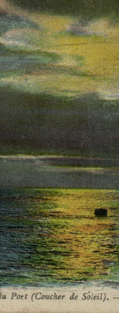 Port (Coucher de Soleil) — vue maritime au crépuscule — éditeur non identifié