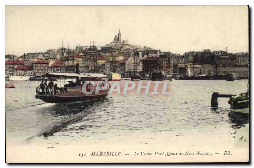 Marseille — Le Vieux Port (Quai de Rive Neuve) — Éd. F.A.