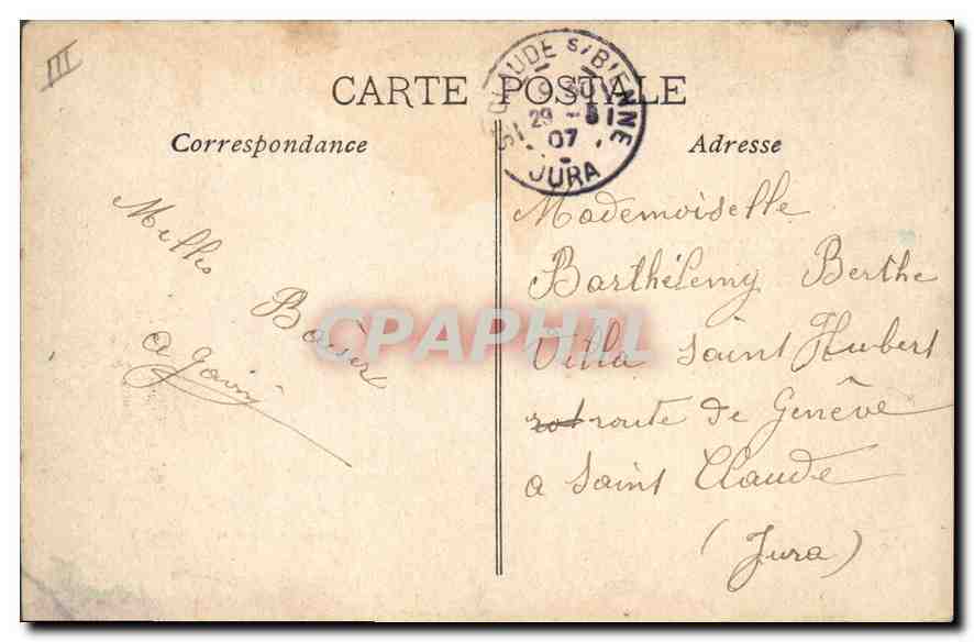 CPA Marseille Le Vieux Port et Notre Dame de la Garde  — Verso