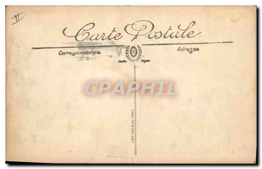 CPA Marseille Le Phare de la Desirade Depart d'un Courrier de Chine  — Verso