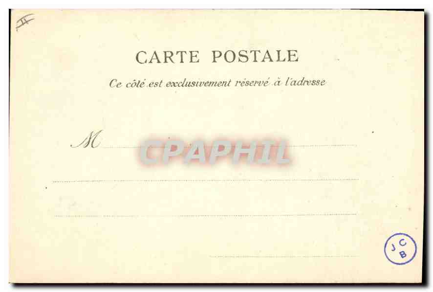 CPA Marseille Le Phare Sainte Marie  — Verso