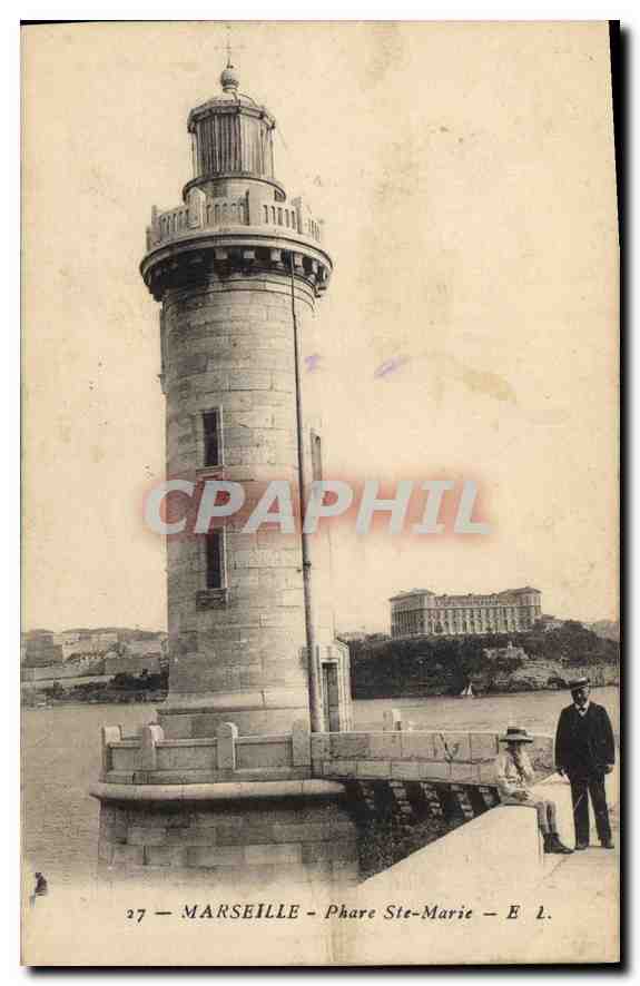 CPA Marseille Phare Ste Marie 