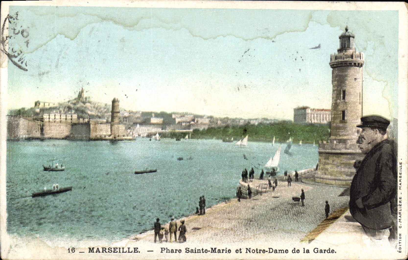 CPA Marseille Le Phare Sainte Marie 