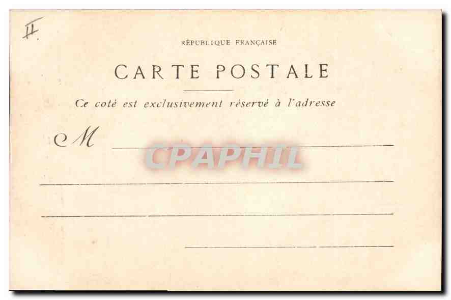 CPA Marseille Phate de Planier  — Verso