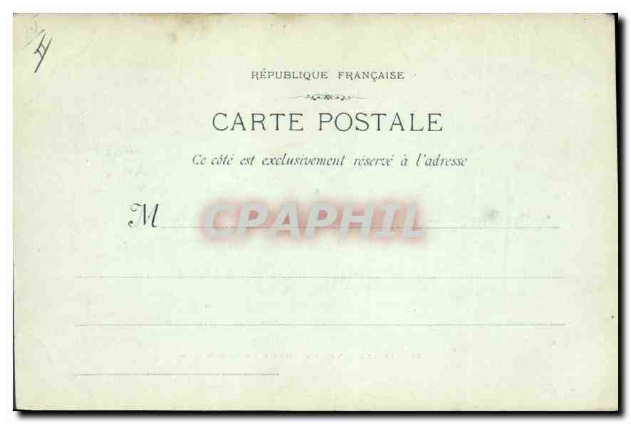 CPA Marseille Le Phare Ste Marie  — Verso