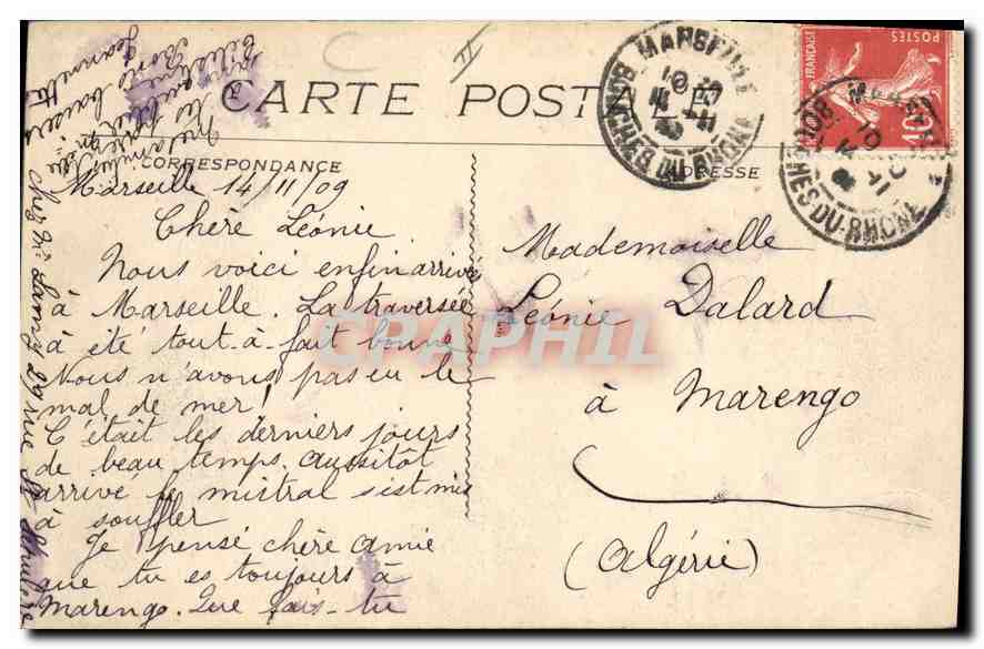 Marseille — Le Phare St-Marie — La Jetée — L★ — Verso