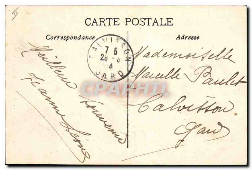 Marseille — Phare Ste Marie — éditeur Despiau, n°34 — Verso