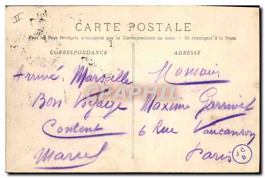 Marseille - Le Phare Sainte-Marie — Poste-Paris, n°79, éditeur R. Lacour-Magnol — Reverso