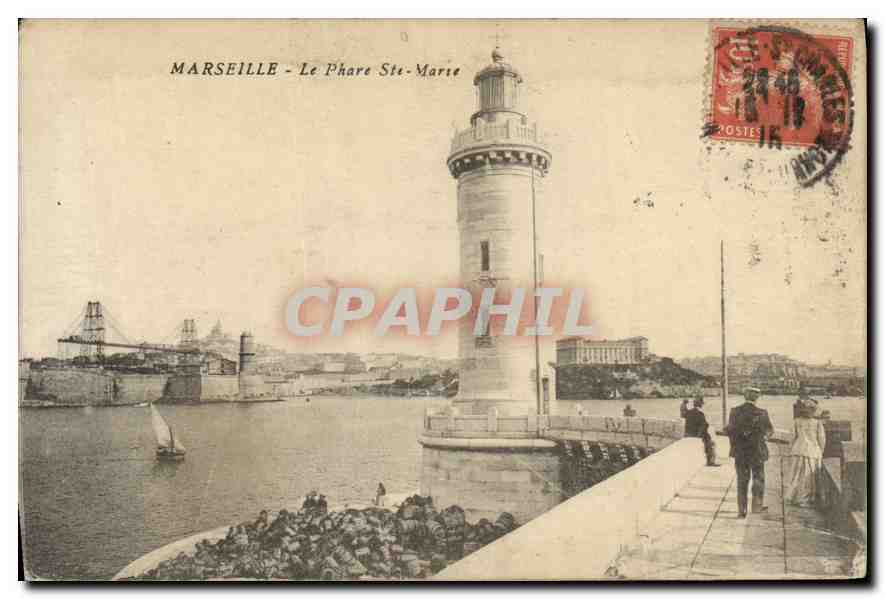 CPA Marseille Le Phare Ste Marie 