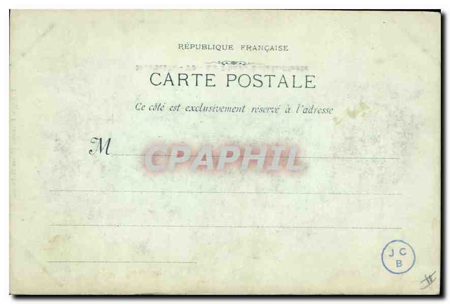 CPA Marseille Le Phare Ste Marie  — Verso