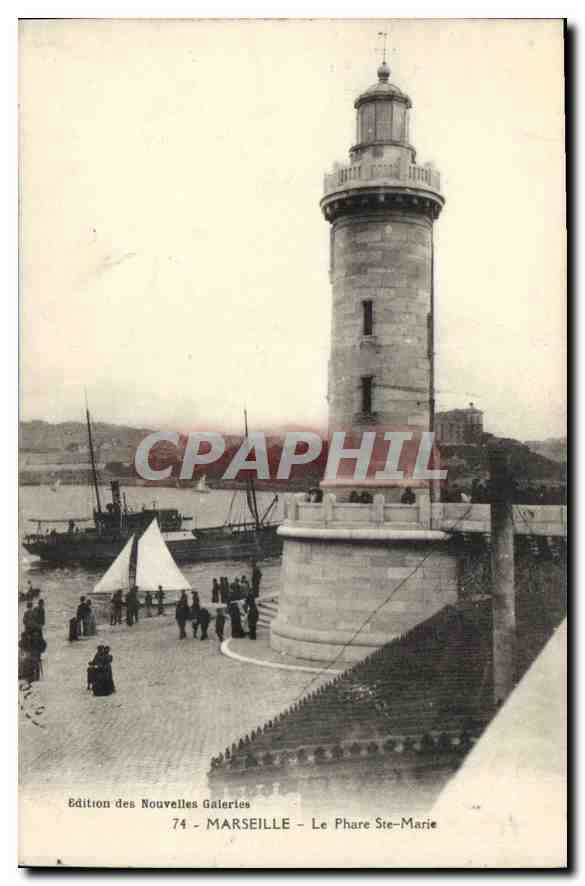 Marseille — Le Phare Ste-Marie — Édition des Nouvelles Galeries, n°74