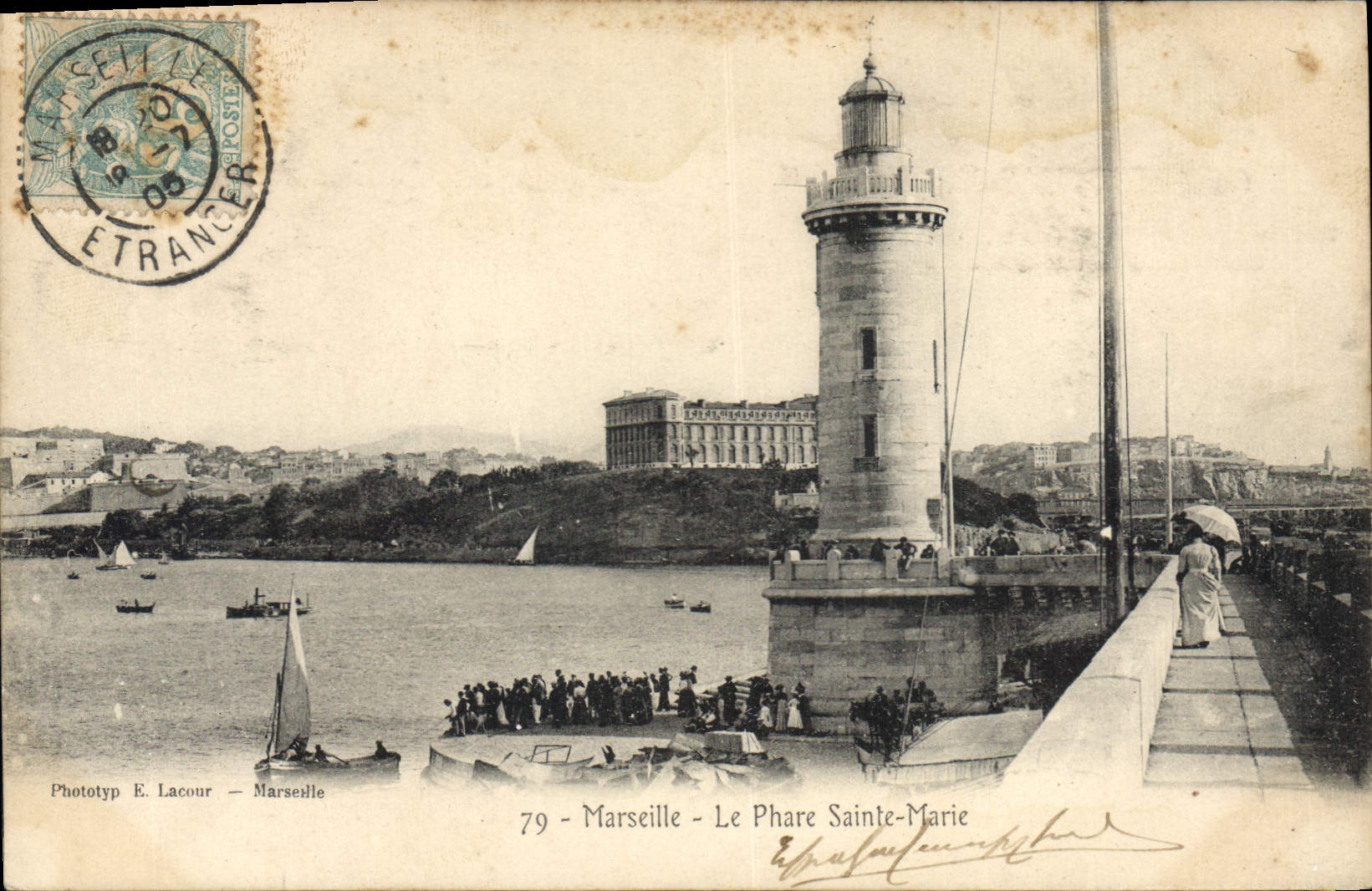 Marseille — Le Phare Sainte-Marie — Phototyp E. Lacour — n°79